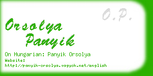 orsolya panyik business card